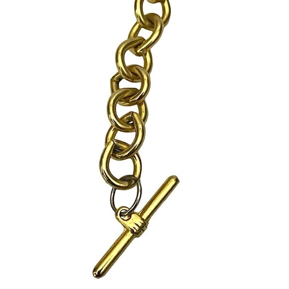 Elephant Necklace/Pewter Silver Tone Elephant Matte Gold Tone Panels - Picture 4 of 5